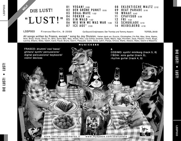 die lust! frasco synth wave no wave minimal punk dada experimental avant garde avanguardia berlin