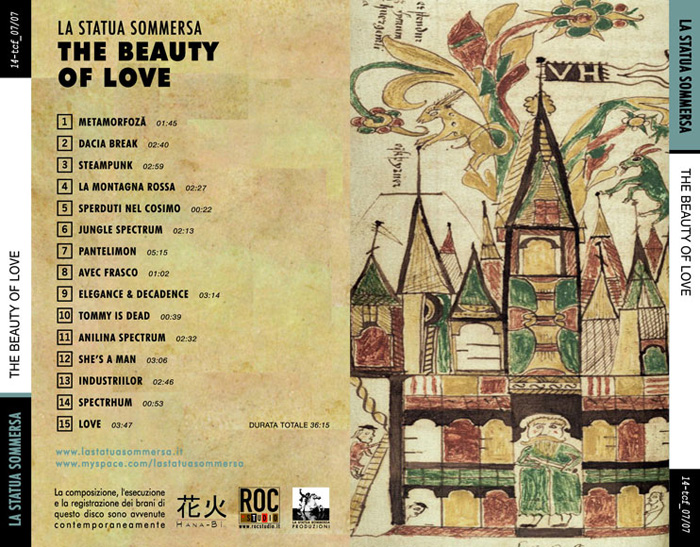 THE BEAUTY OF LOVE LSSP La Statua Sommersa Produzioni DIY Productioni independent total improvisation jam session frasco die lust! cosimo cappagli midori dropout tommaso assennato noise lo-fi experimental synth wave punk avant garde avanguardia